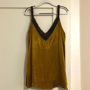 Zara lace trimmed, silky camisole
